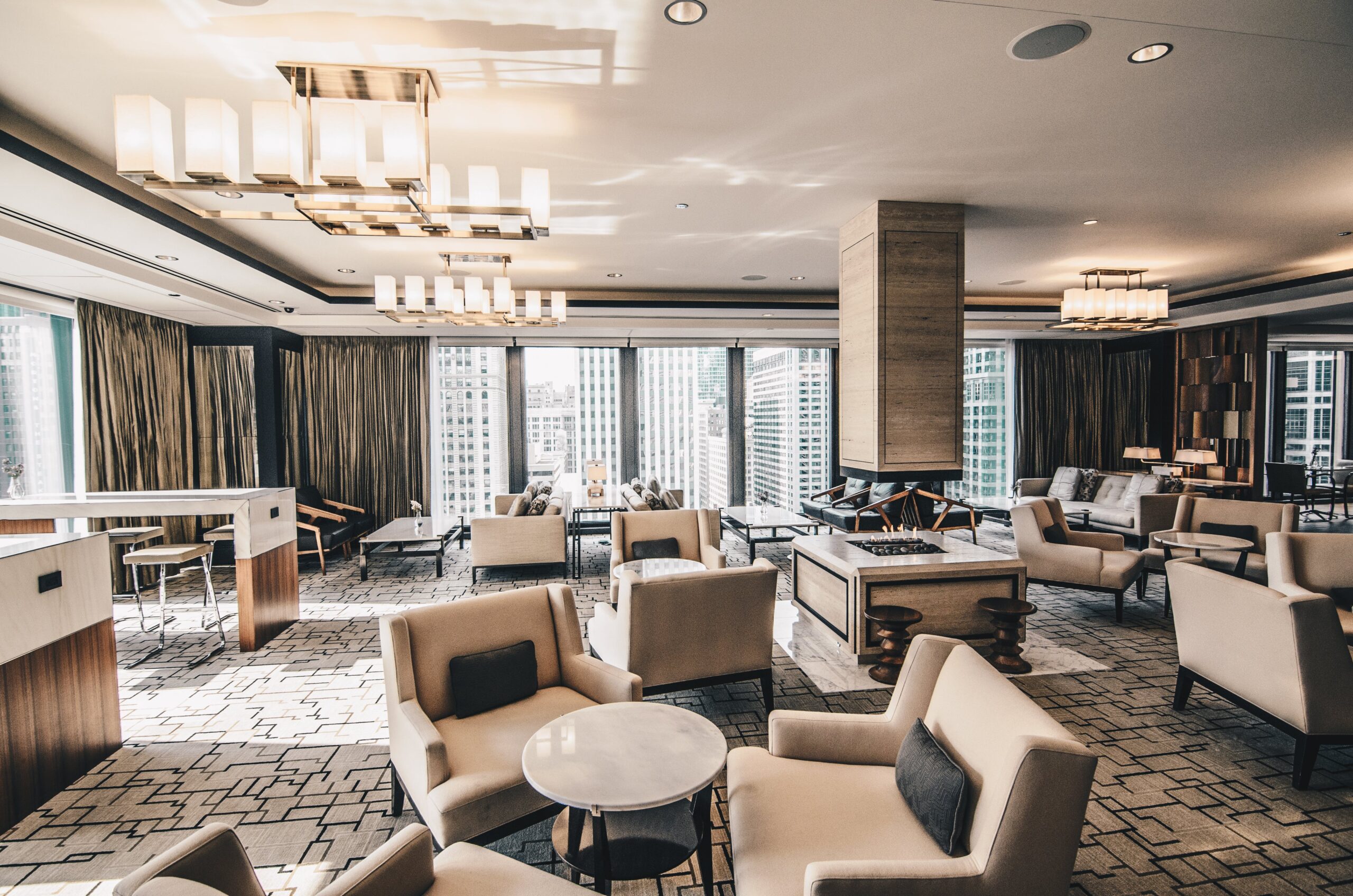 The Interior Design Of A Building Floor